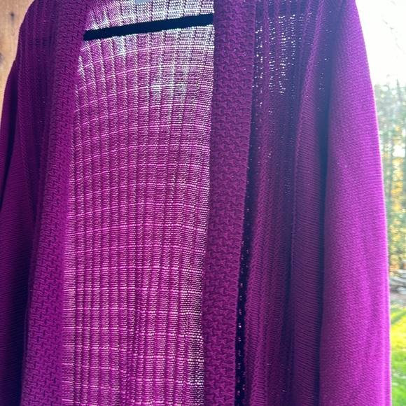 Kim Rogers Long Cardigan 3X- beautiful, rich color - Picture 5 of 6